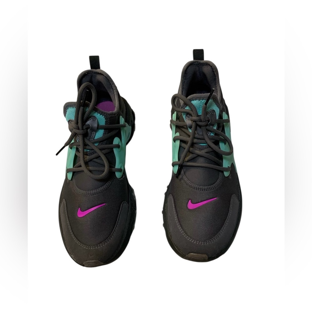 Nike Presto React Youth Gray/Pink/Teal Running Sneakers - Picture 7 of 7